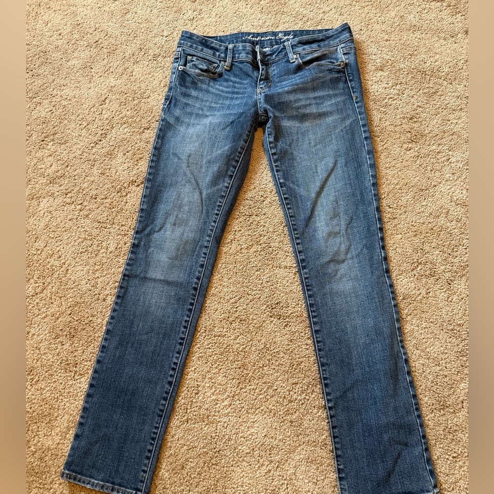 American Eagle Outfitters Dark Blue Skinny Leg Jeans